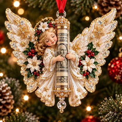 👼💗Christmas Angel Cash Holder Ornament